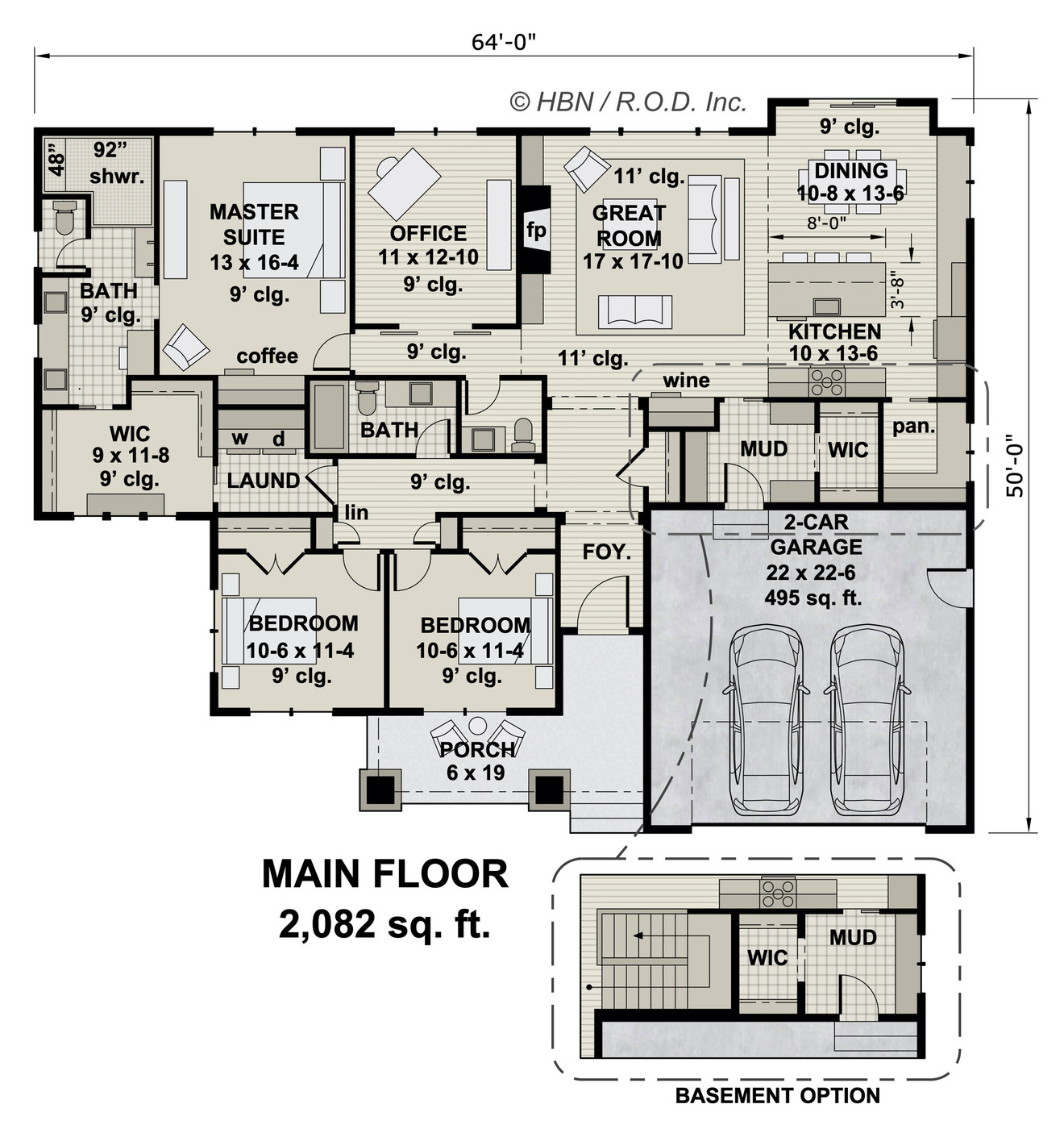 Craftsman House Plan - Aspen Shores 39902 - 1st Floor Plan