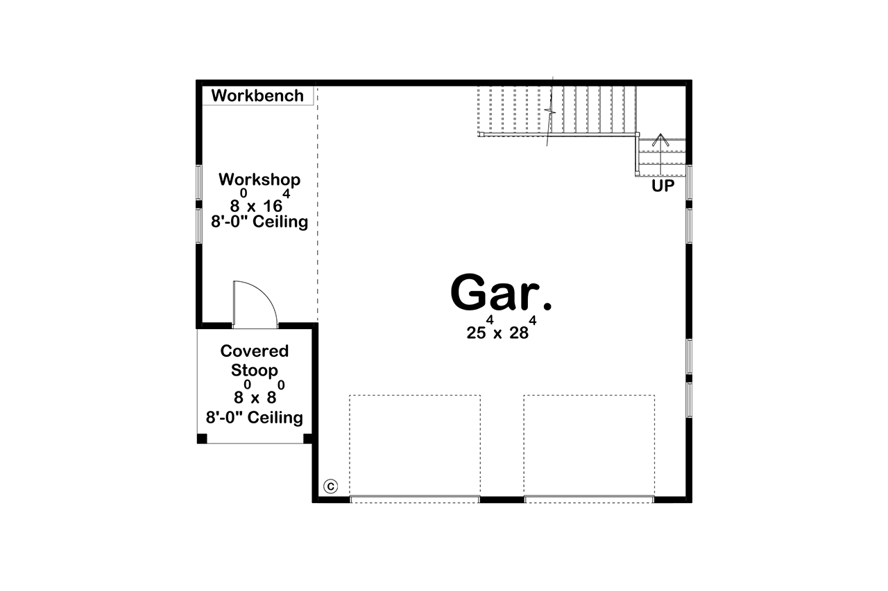 Craftsman House Plan - McAlpine 74623 - 1st Floor Plan