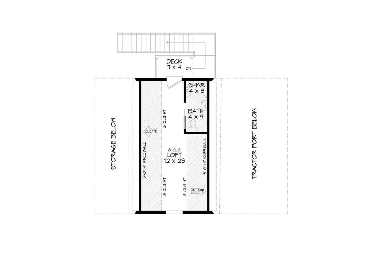 Secondary Image - Country House Plan - Farmstead Barn 94579 - 2nd Floor Plan