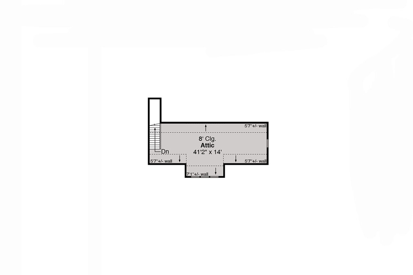 Secondary Image - Craftsman House Plan - Rayne 54144 - 2nd Floor Plan
