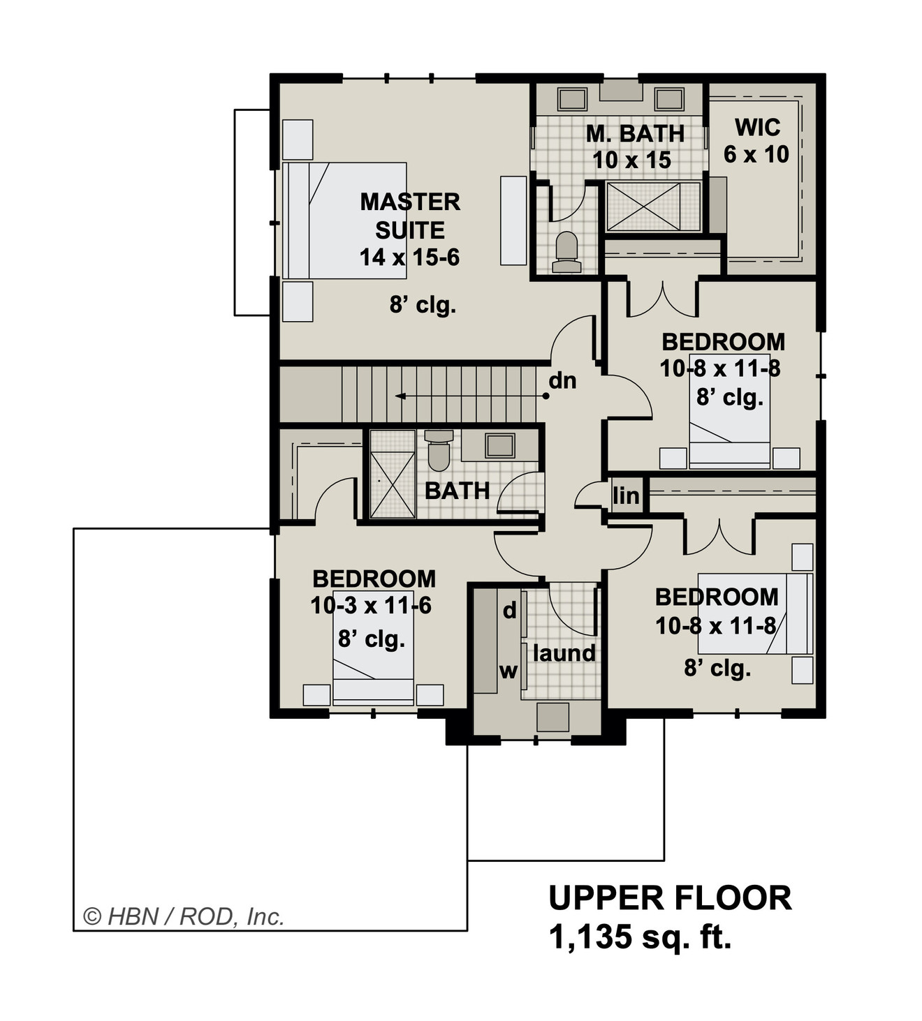 Craftsman House Plan - Woodlands 74847 - 2nd Floor Plan