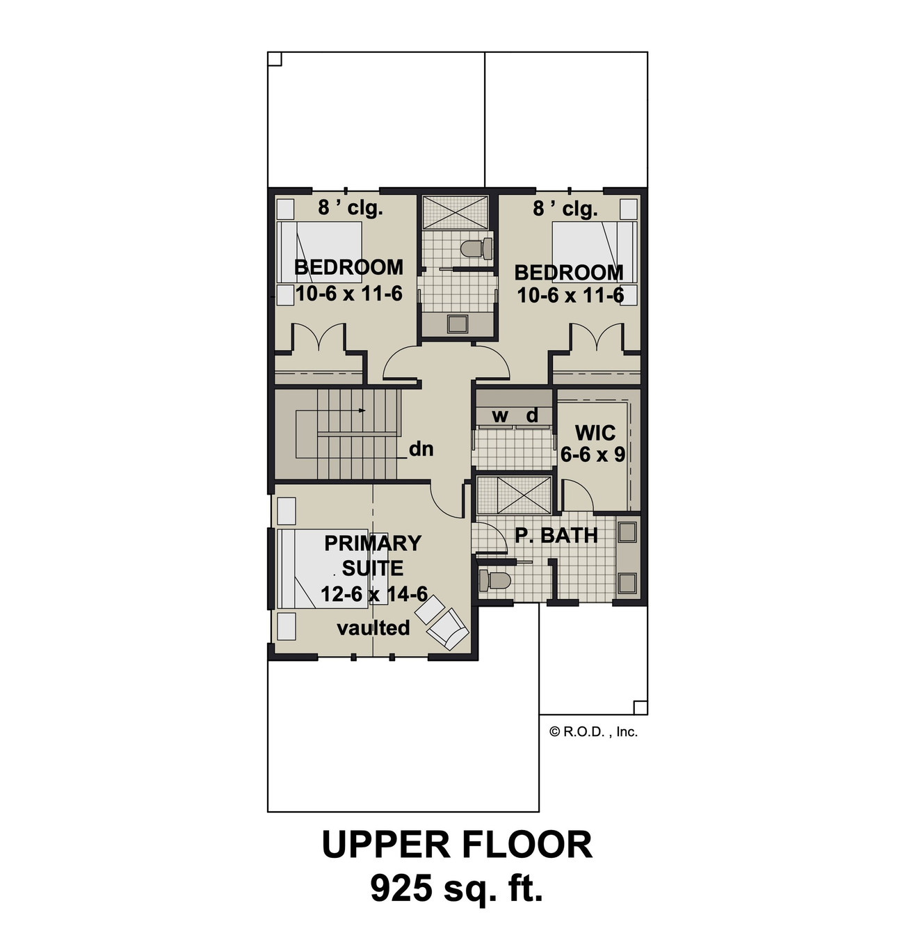 Secondary Image - Craftsman House Plan - Randolph 31276 - 2nd Floor Plan