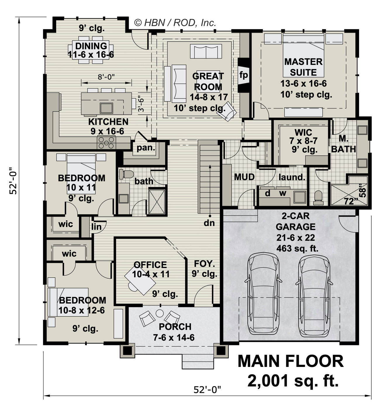 Traditional House Plan - Elmsgate 45978 - 1st Floor Plan