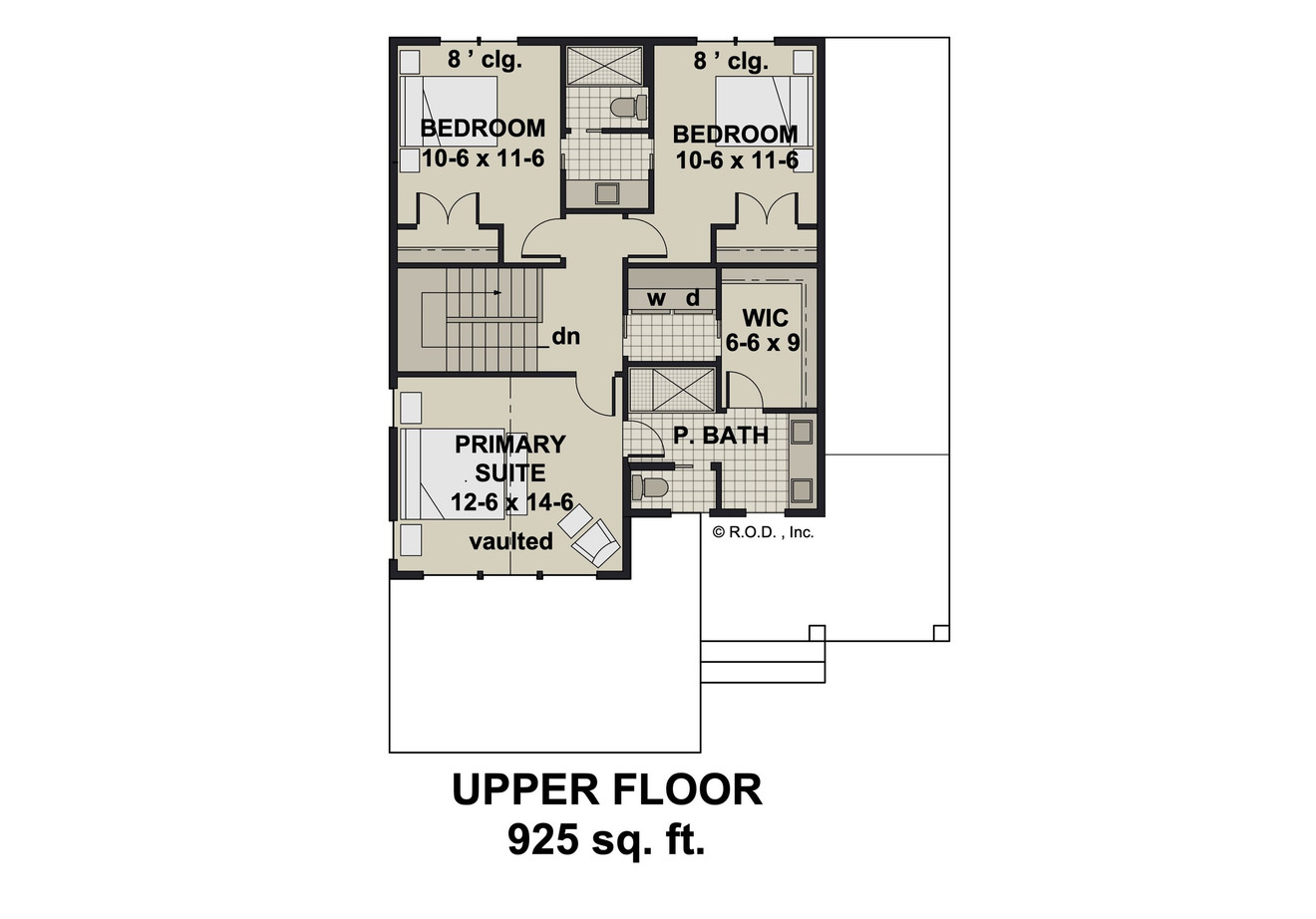 Secondary Image - Farmhouse House Plan - Lansing 92535 - 2nd Floor Plan