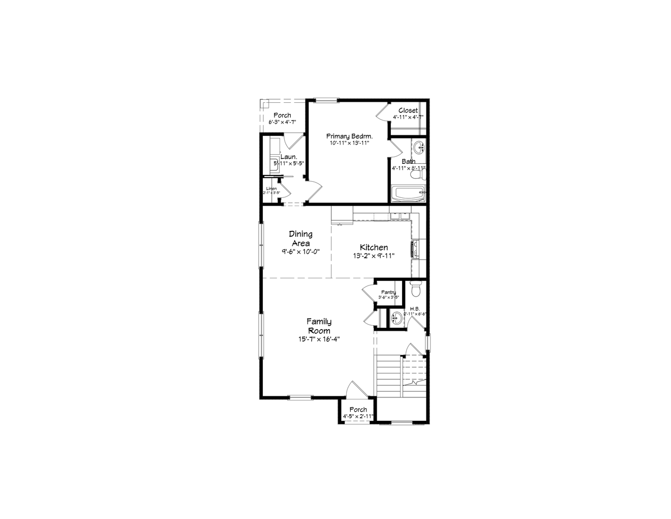 Farmhouse House Plan - 10928 - 1st Floor Plan