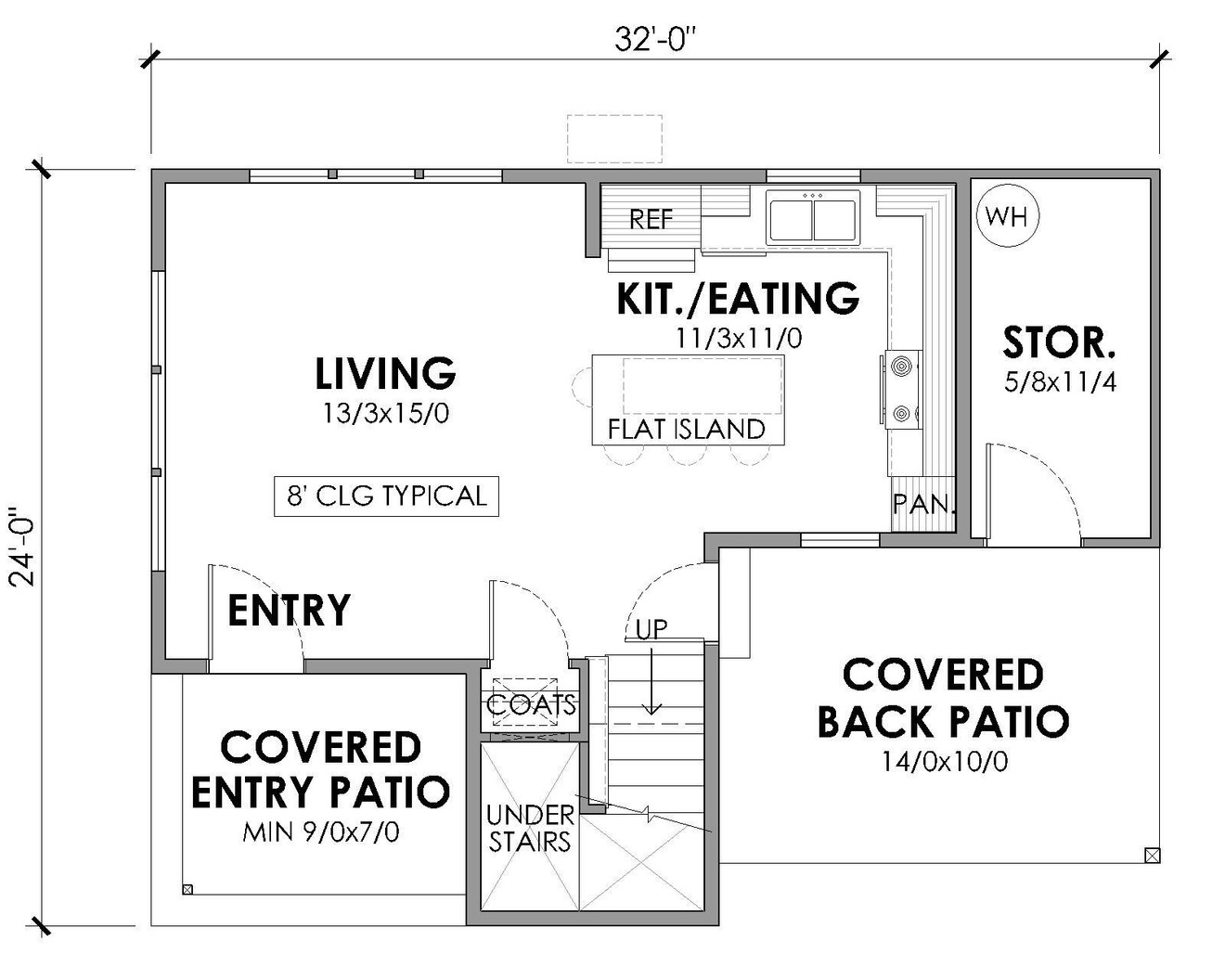 Farmhouse House Plan - Hartford 24968 - 1st Floor Plan