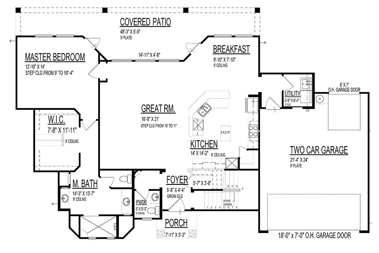 Mediterranean House Plan - 18528 - 1st Floor Plan