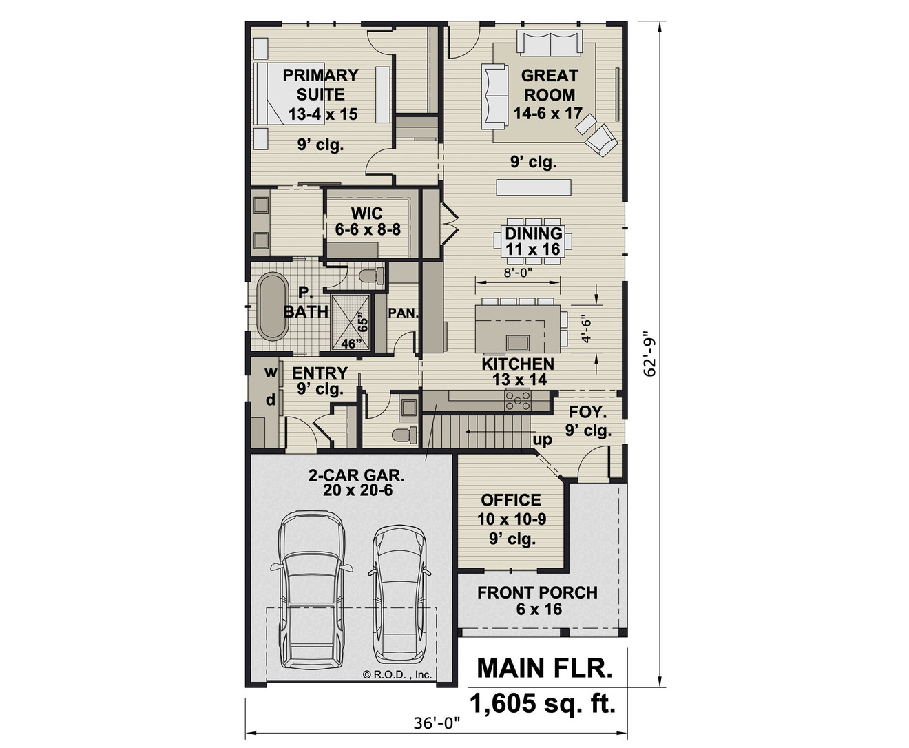 Farmhouse House Plan - Medina 32746 - 1st Floor Plan