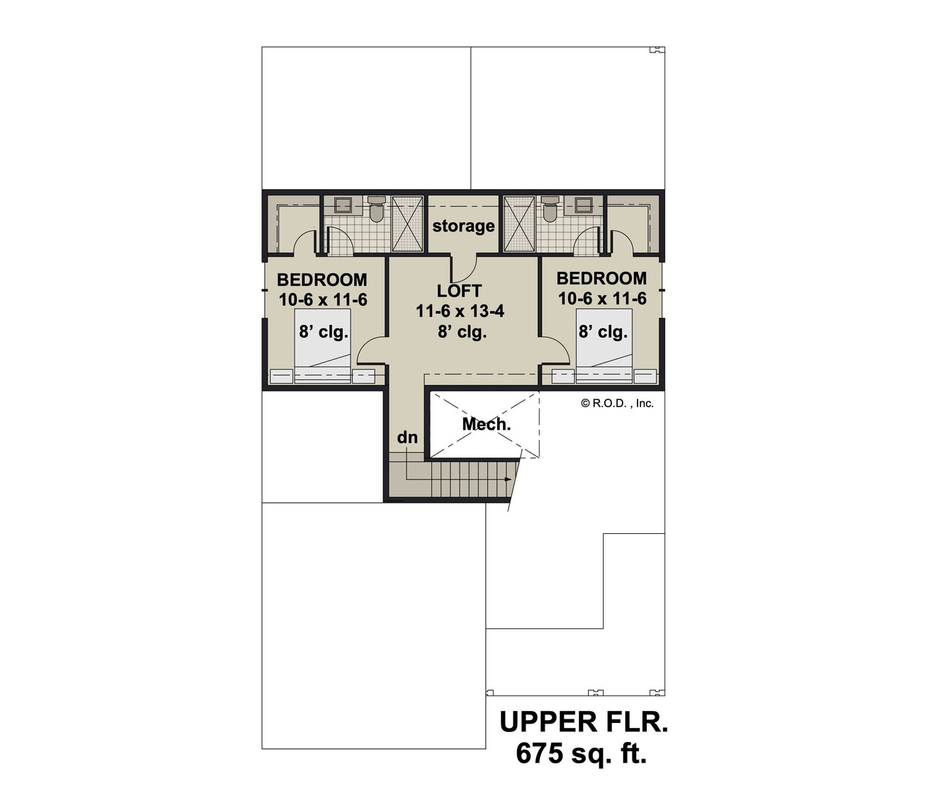 Craftsman House Plan - Osterville 97199 - 2nd Floor Plan
