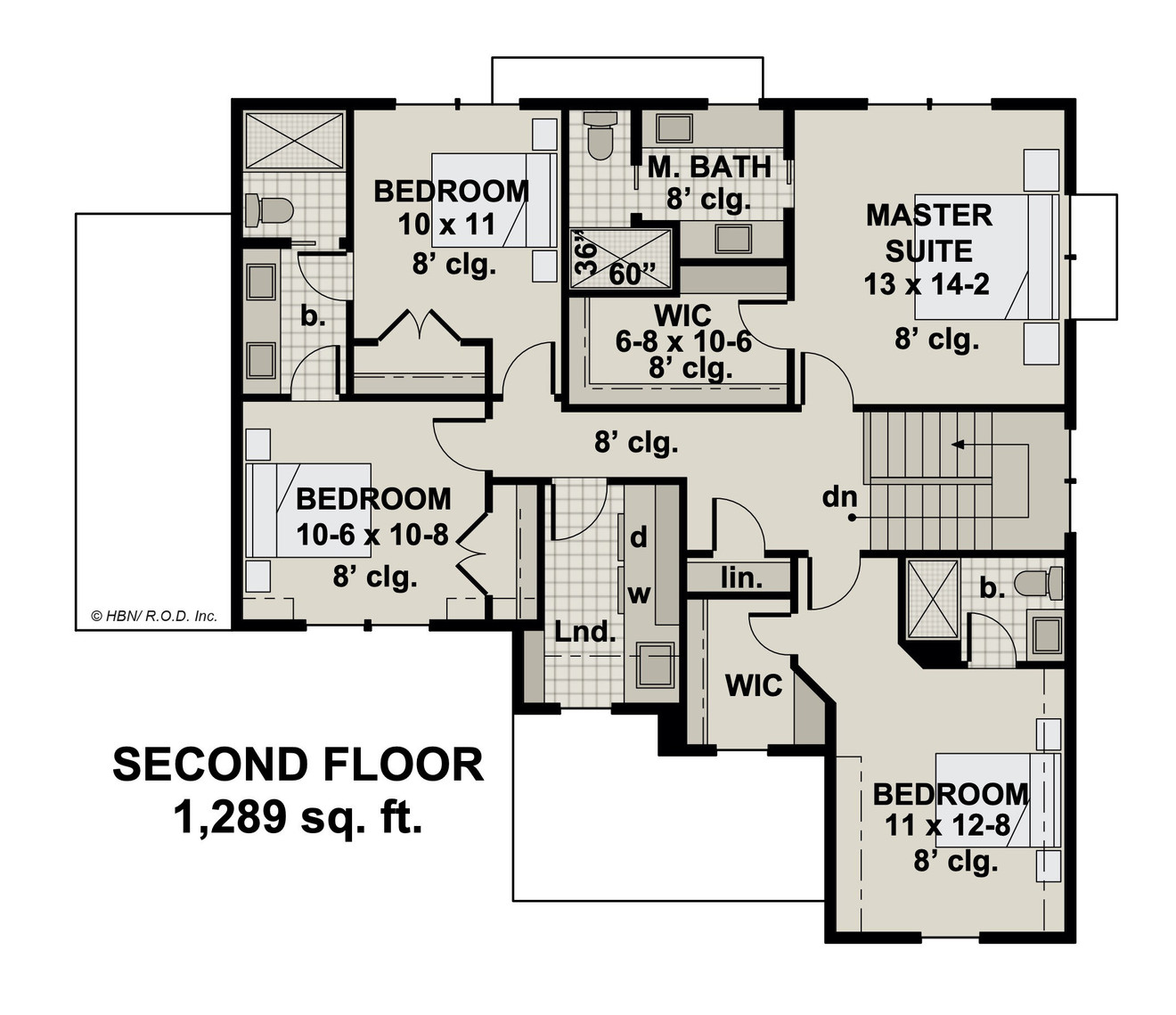 Craftsman House Plan - Pine Valley 60460 - 2nd Floor Plan