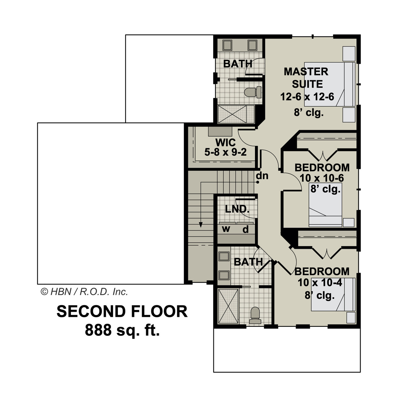 Craftsman House Plan - Springfield 47332 - 2nd Floor Plan