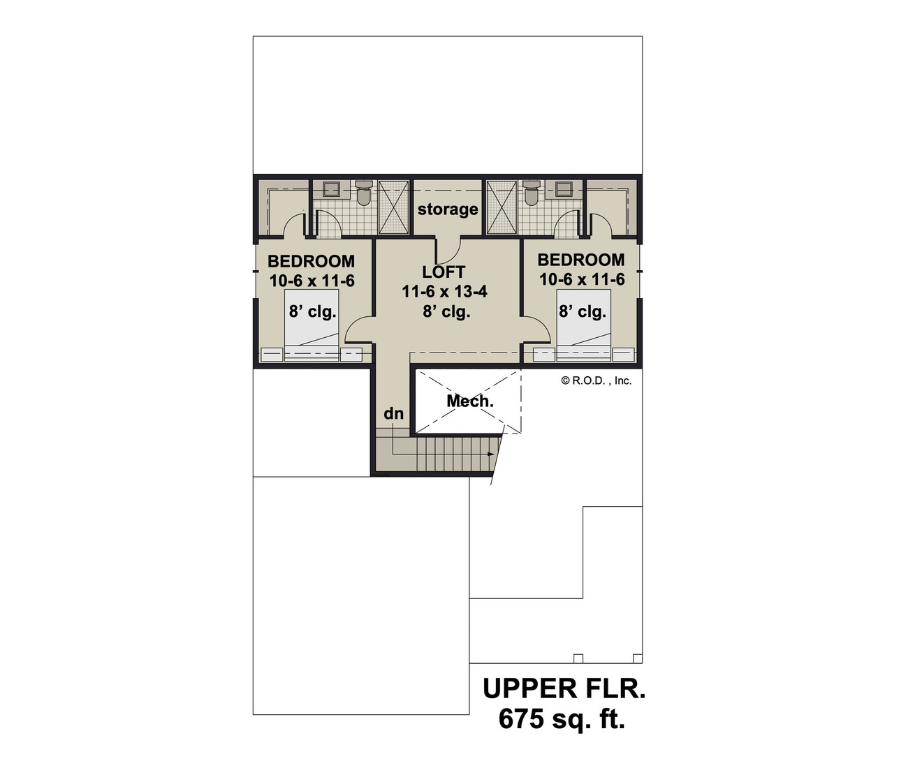 Craftsman House Plan - Linville 35334 - 2nd Floor Plan