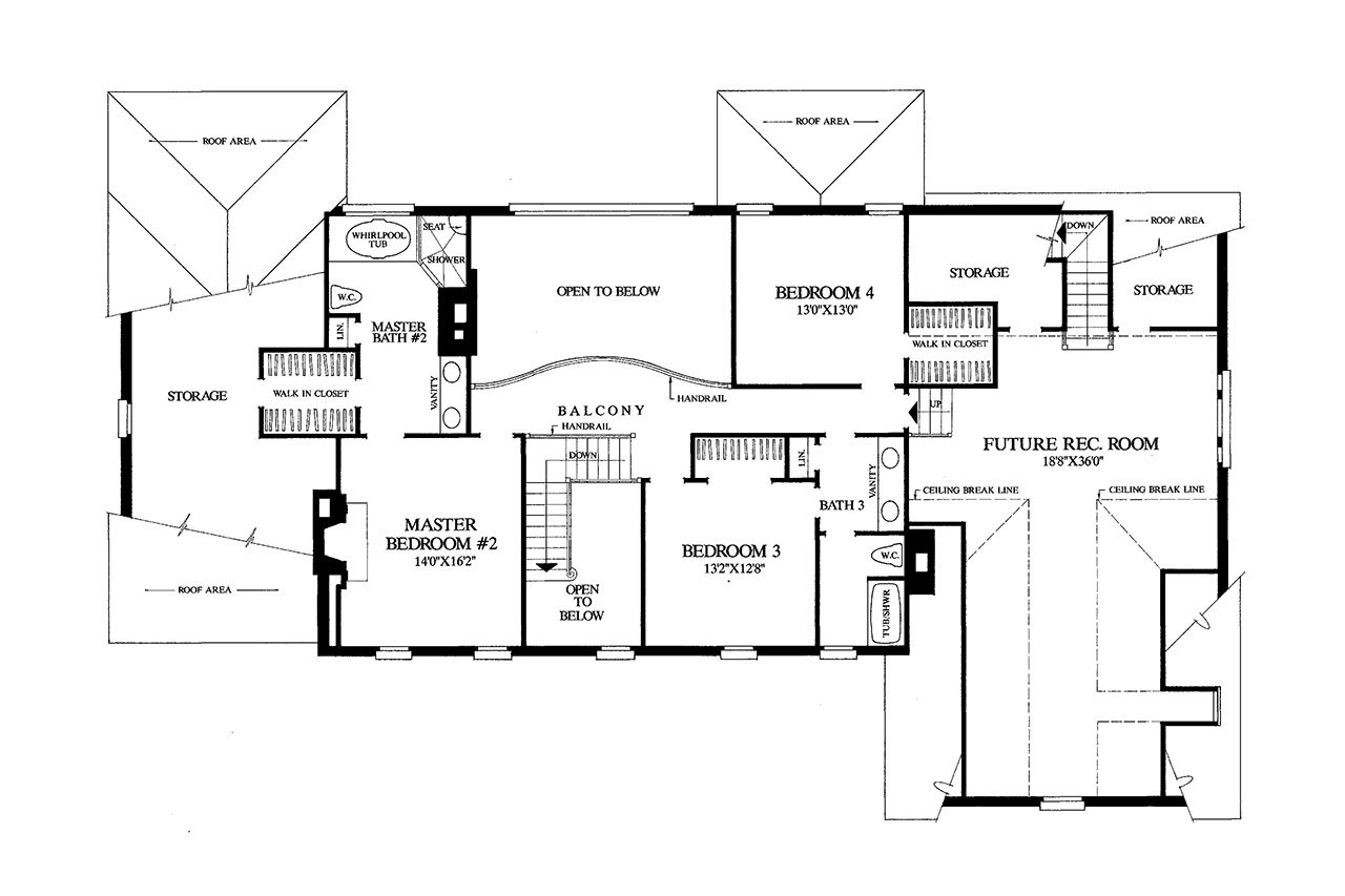 Southern House Plan - Waverly 49226 - 2nd Floor Plan