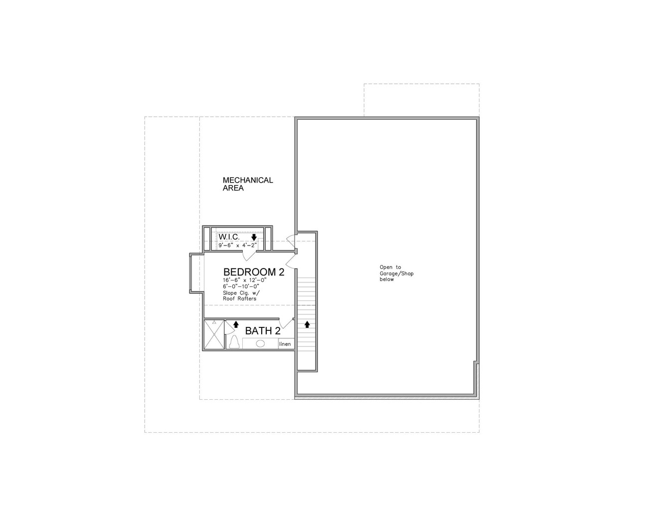 Craftsman House Plan - 32211 - 2nd Floor Plan