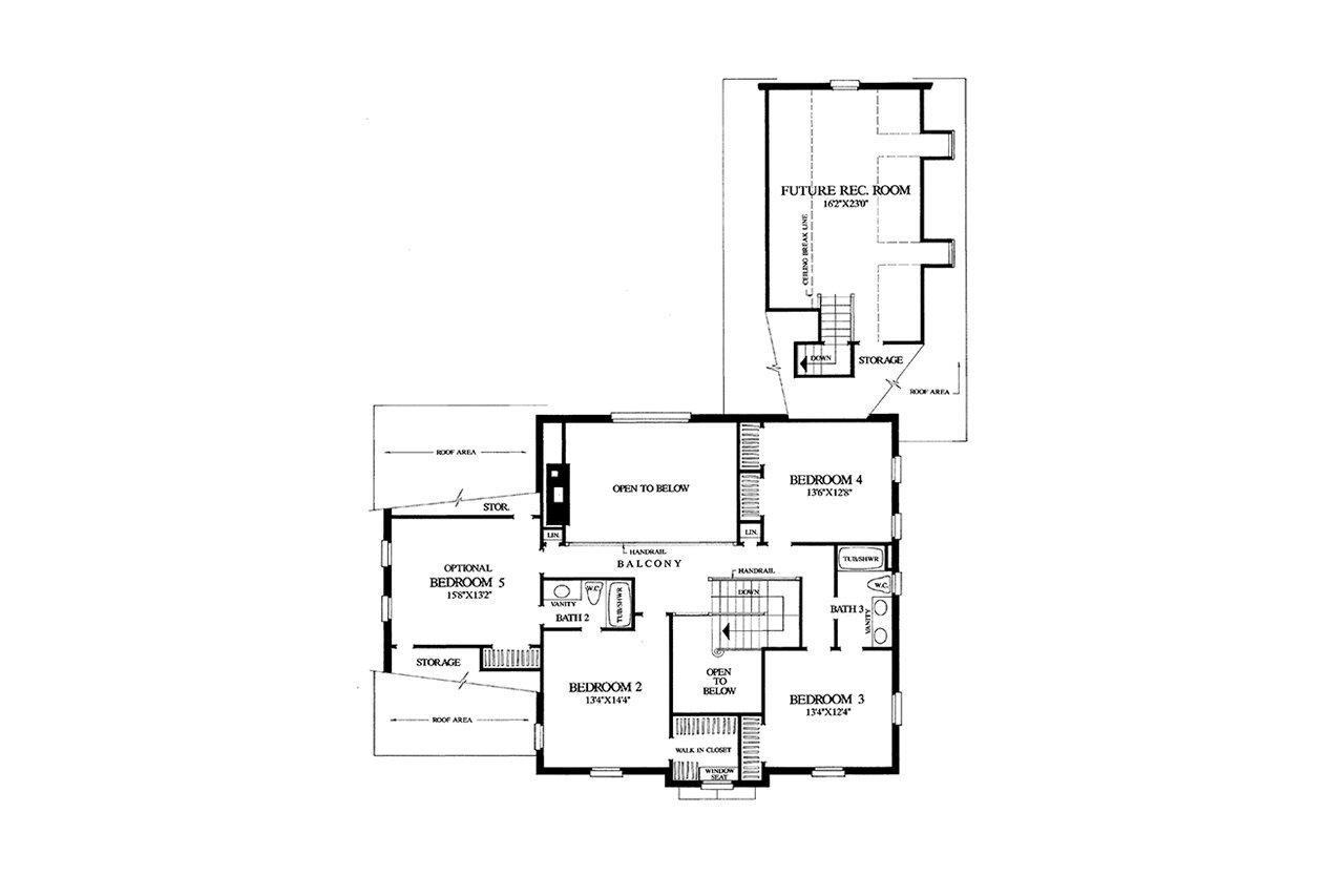 Classic House Plan - Philadelphia 30829 - 2nd Floor Plan