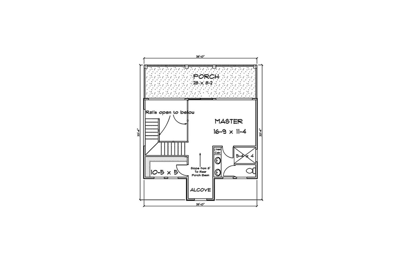 Modern House Plan - 42703 - 2nd Floor Plan