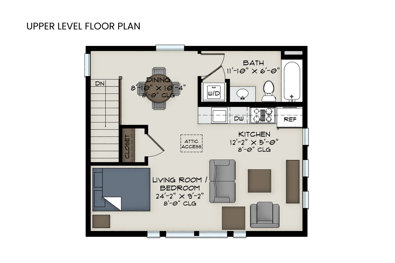 Secondary Image - Farmhouse House Plan - Bluebird 11363 - 2nd Floor Plan