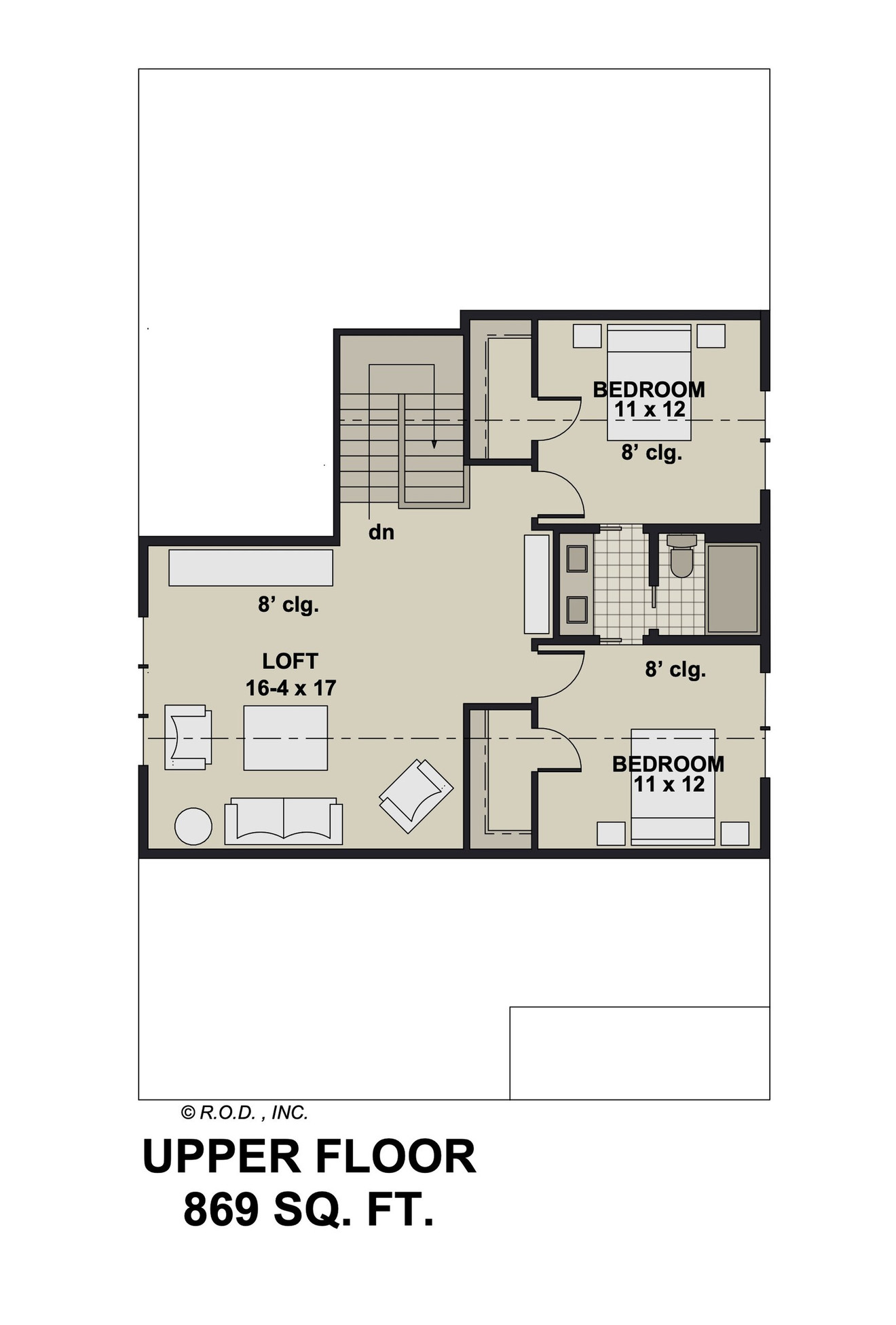 Farmhouse House Plan - Eleanor 95821 - 2nd Floor Plan