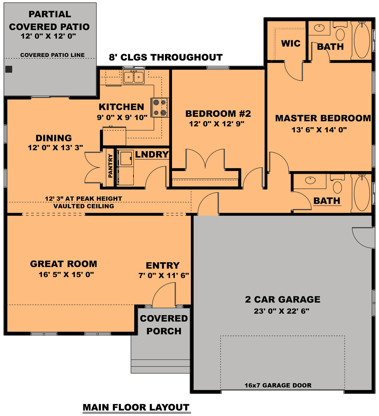 Craftsman House Plan - The Chestnut 10203 - 1st Floor Plan