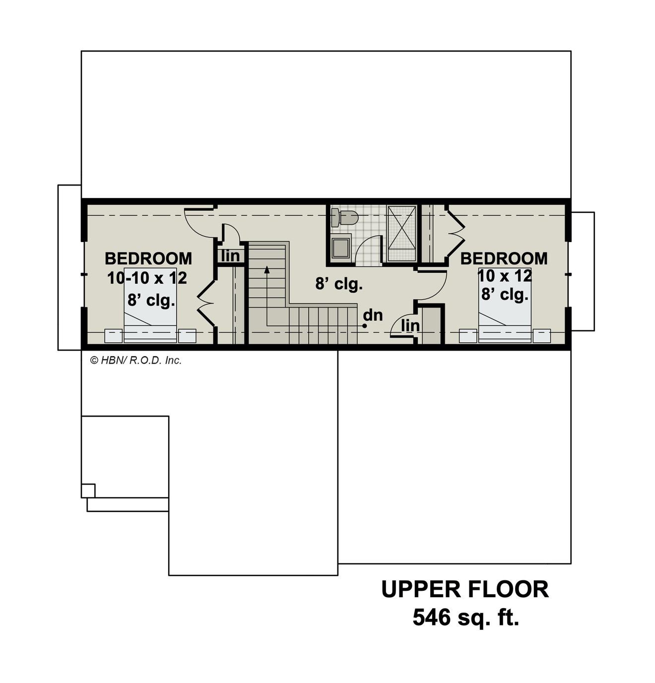 Farmhouse House Plan - Breezy Pointe 87783 - 2nd Floor Plan