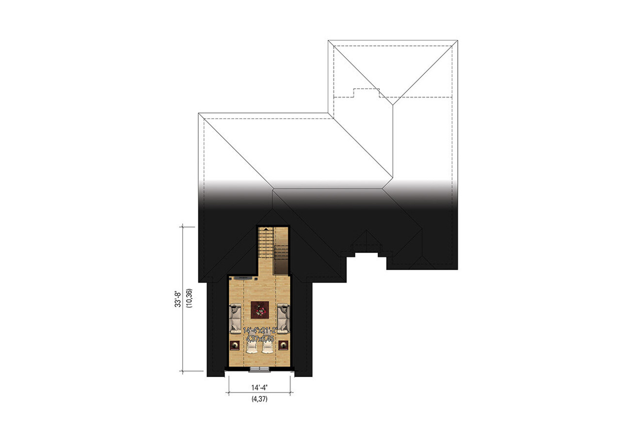 Secondary Image - European House Plan - 11791 - 2nd Floor Plan