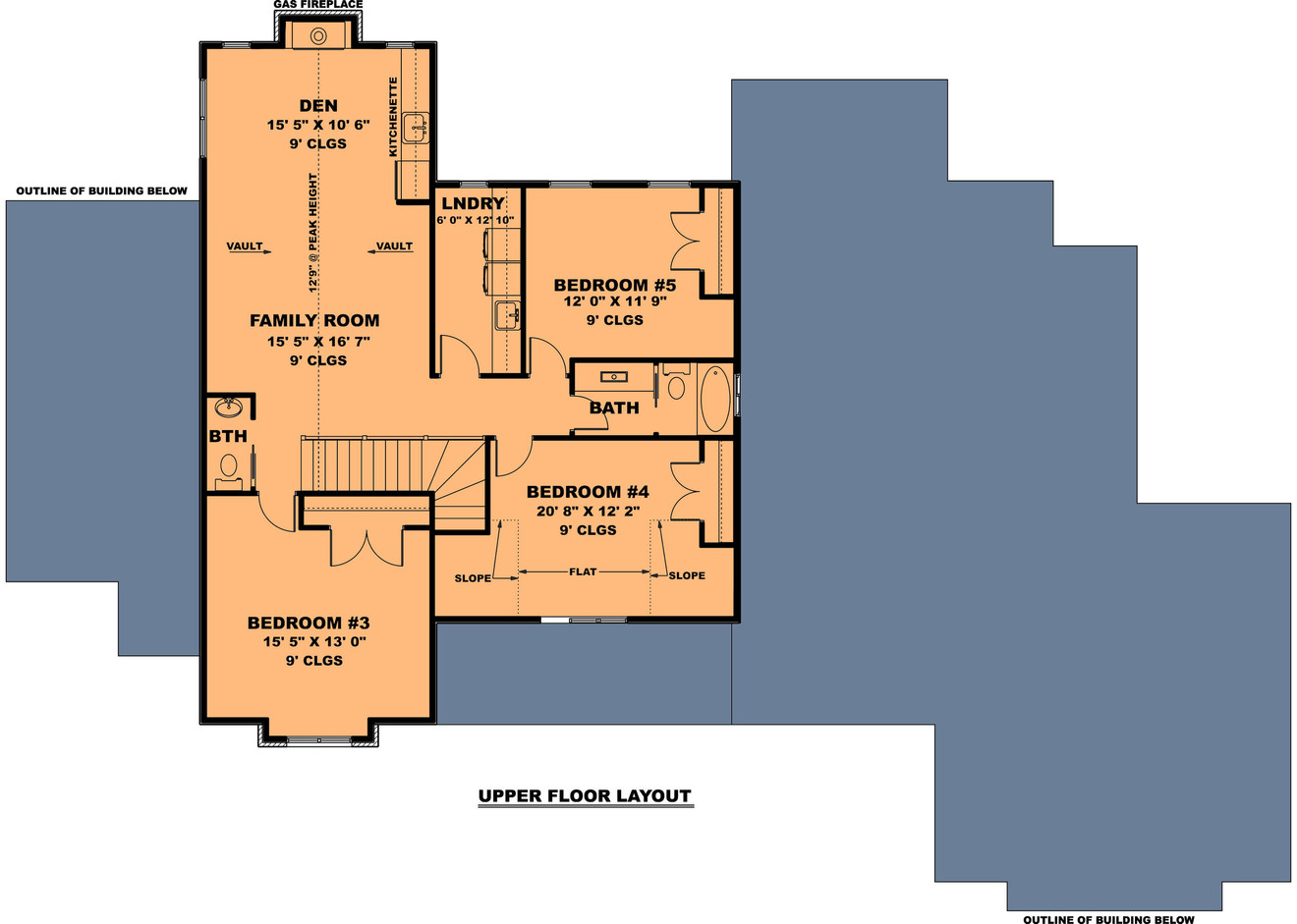 Craftsman House Plan - The Teara 33022 - 2nd Floor Plan