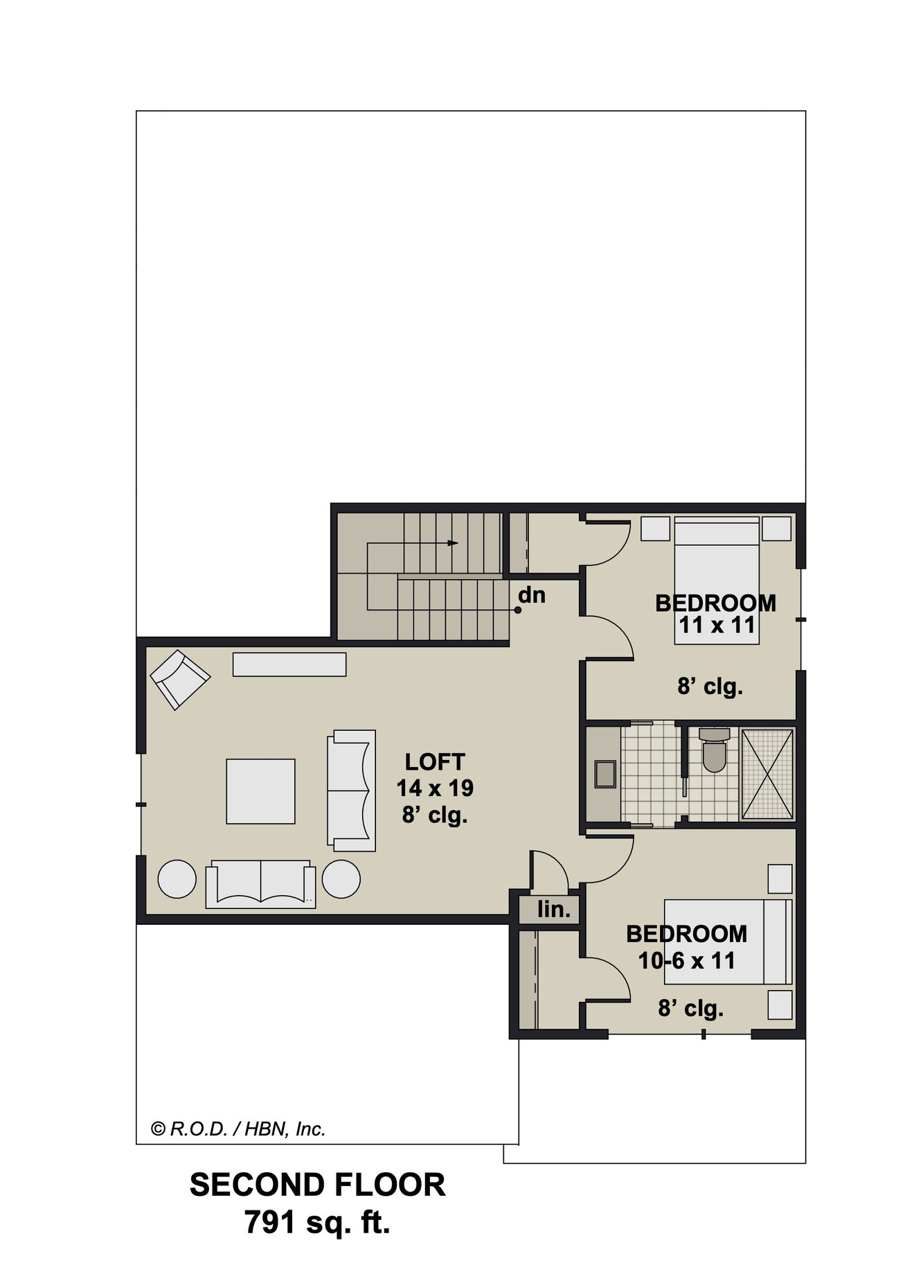 Modern House Plan - Lexington 26560 - 2nd Floor Plan
