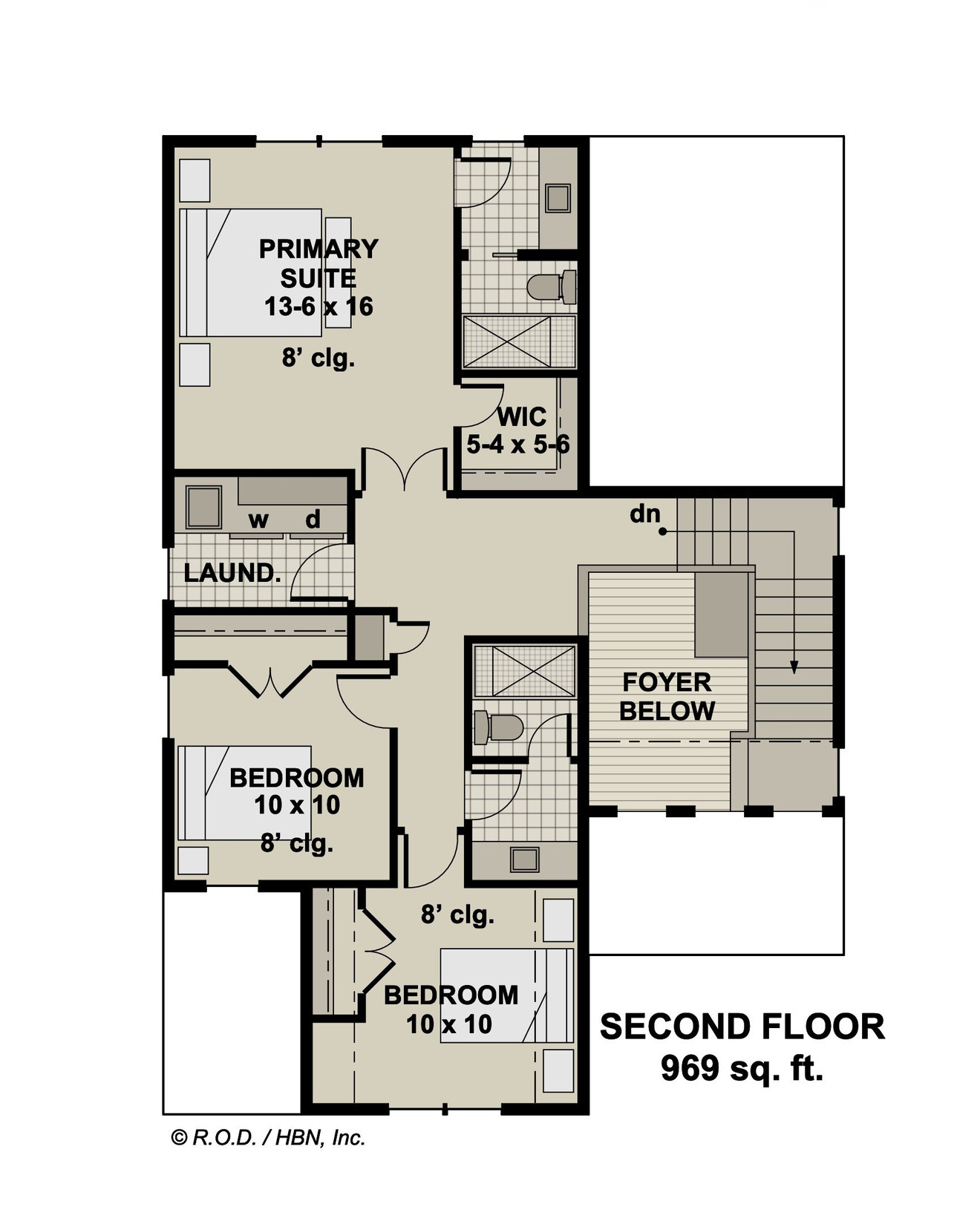 Farmhouse House Plan - White Pines 50546 - 2nd Floor Plan