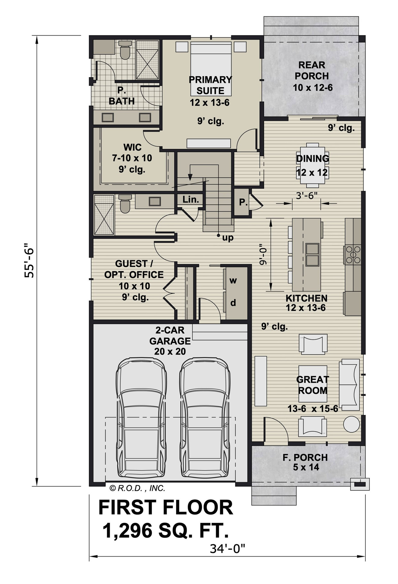 Bungalow House Plan - Dorothy 95185 - 1st Floor Plan