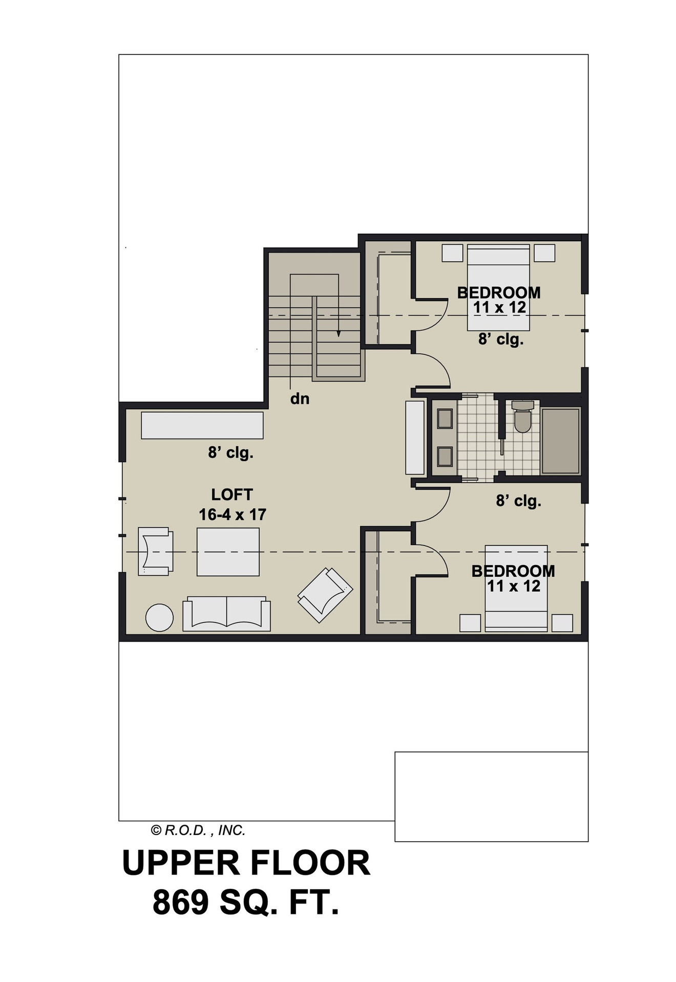 Bungalow House Plan - Dorothy 95185 - 2nd Floor Plan