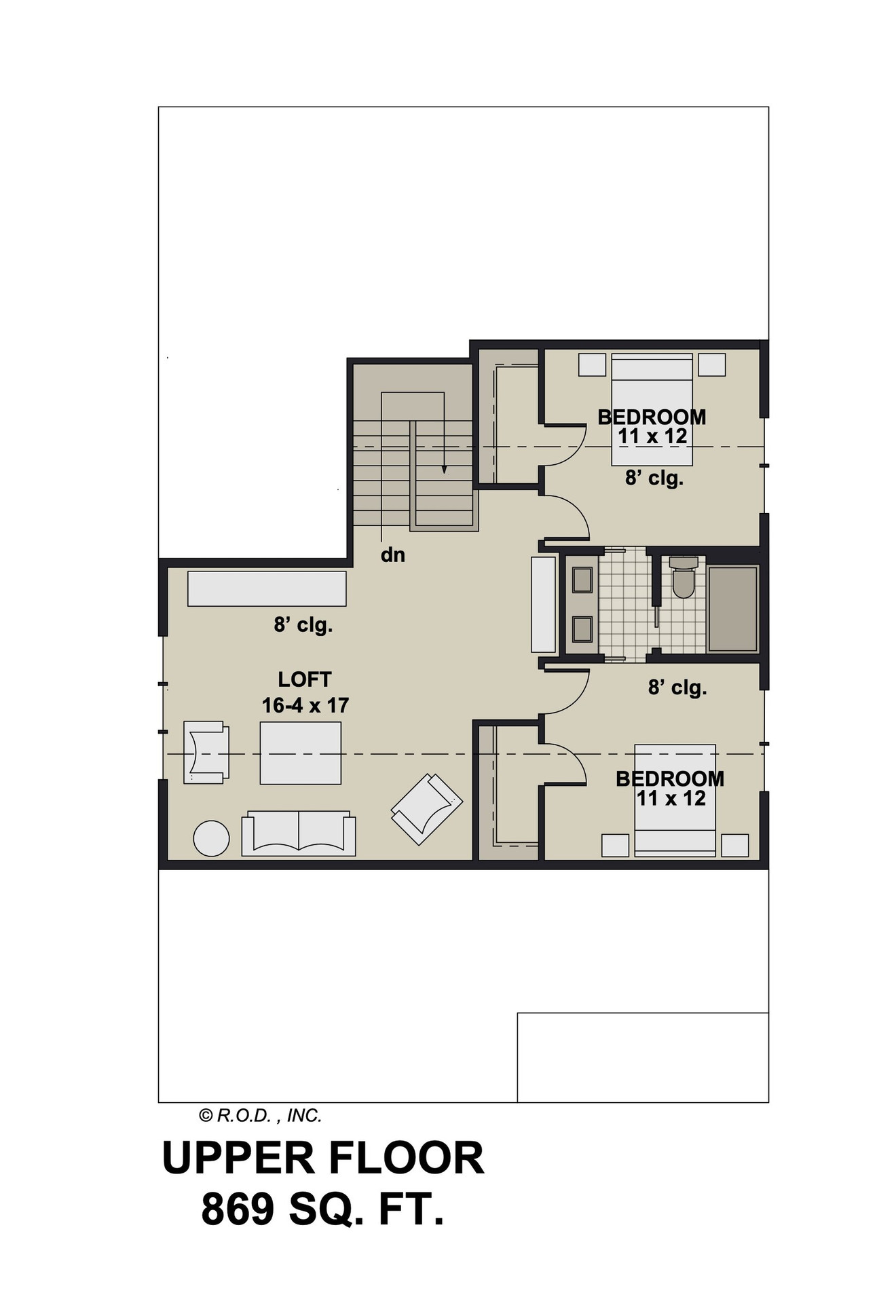 Craftsman House Plan - Agnes 84039 - 2nd Floor Plan