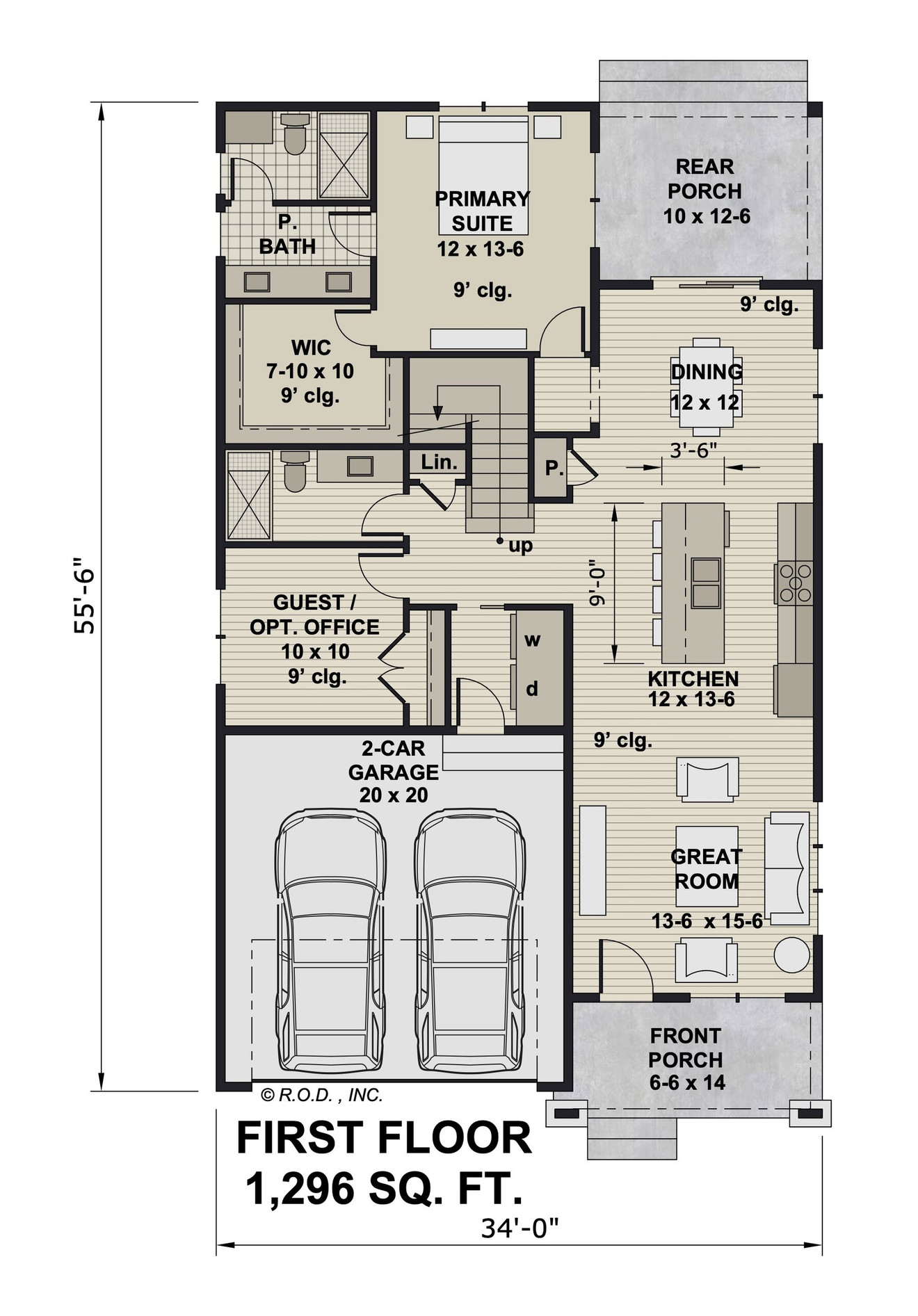 Bungalow House Plan - Daisy 98249 - 1st Floor Plan