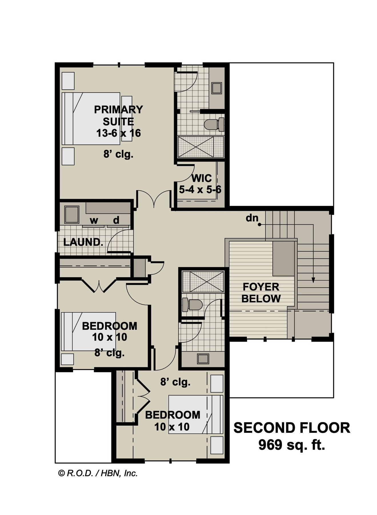 Craftsman House Plan - Chesterfield 91794 - 2nd Floor Plan