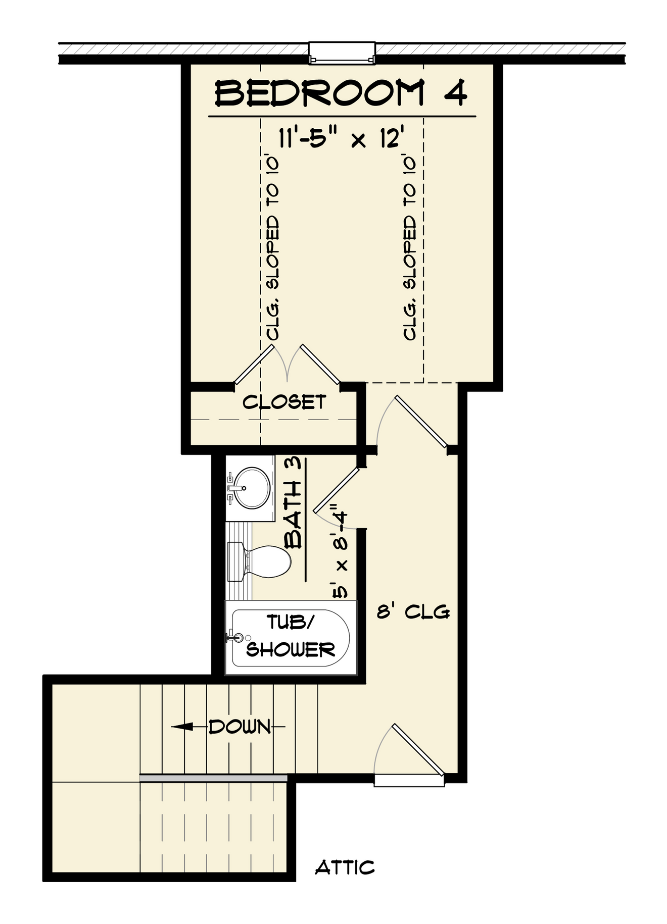 Secondary Image - Tudor House Plan - Madison 46898 - 2nd Floor Plan