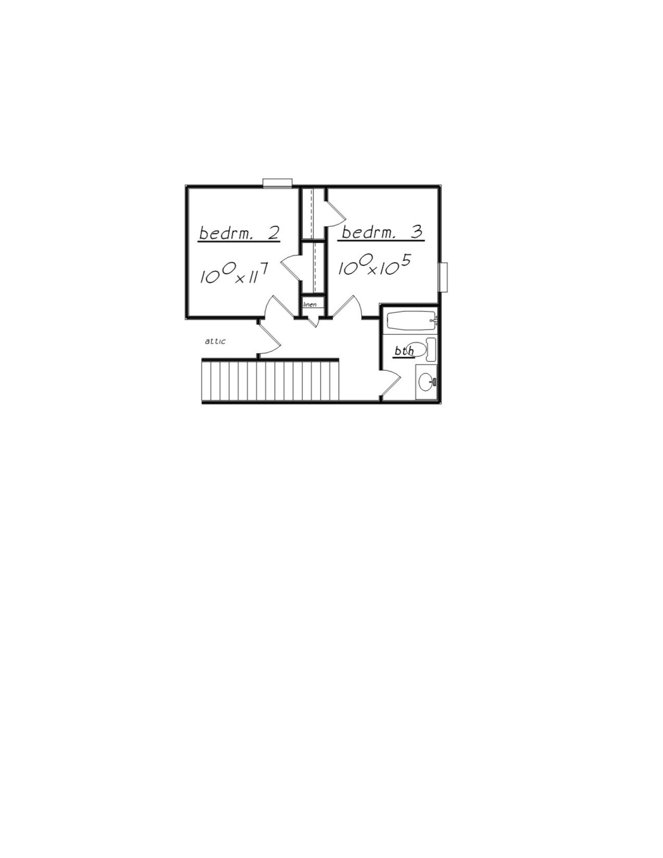 Secondary Image - Traditional House Plan - 95810 - 2nd Floor Plan