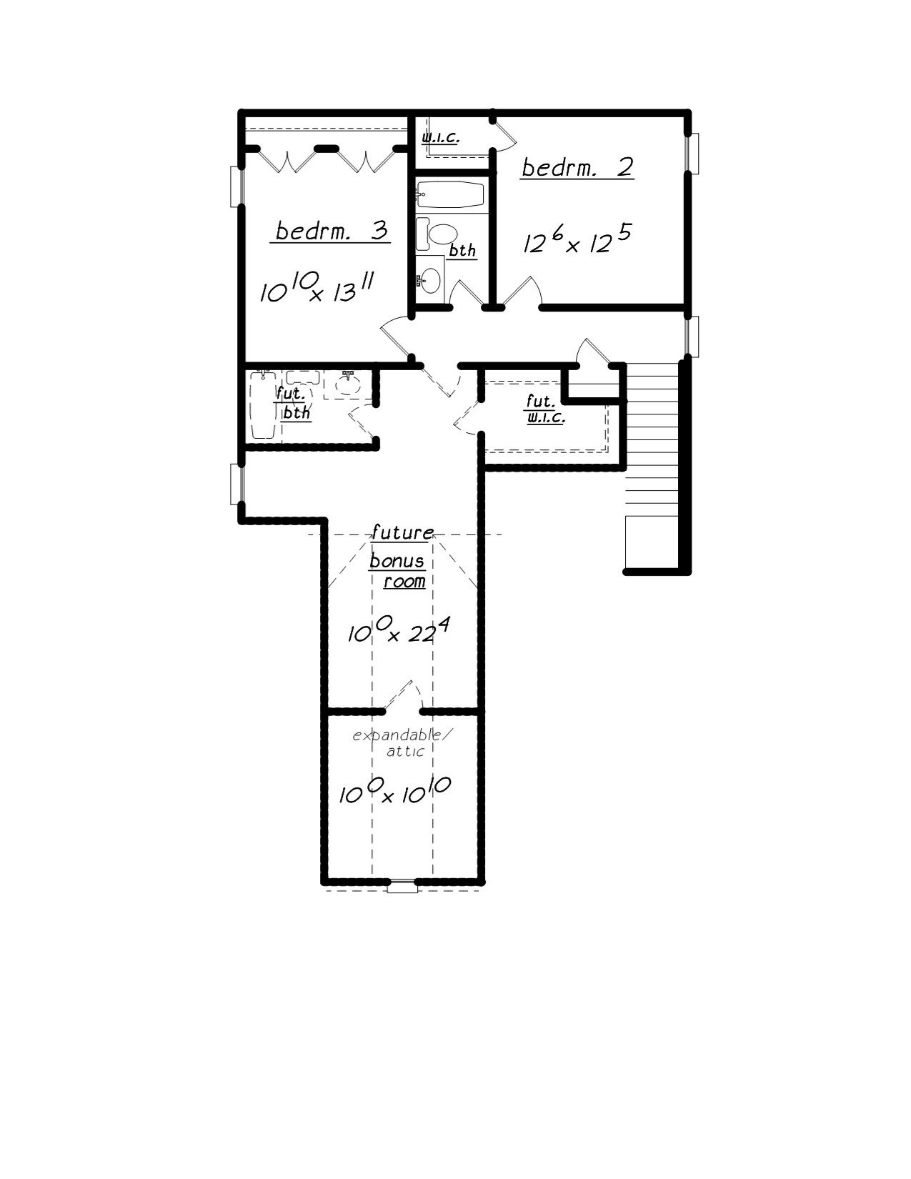 Secondary Image - Traditional House Plan - 83019 - 2nd Floor Plan