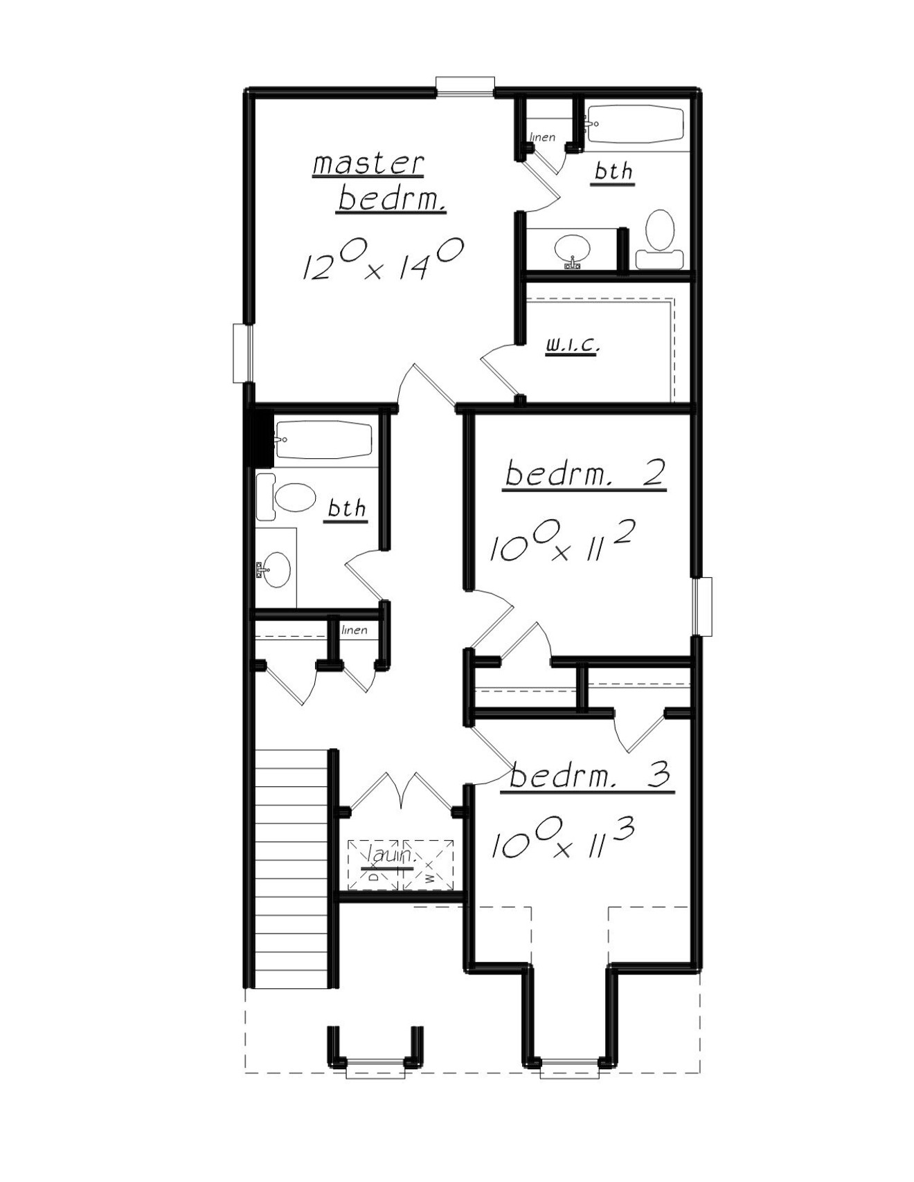 Secondary Image - Traditional House Plan - 37966 - 2nd Floor Plan