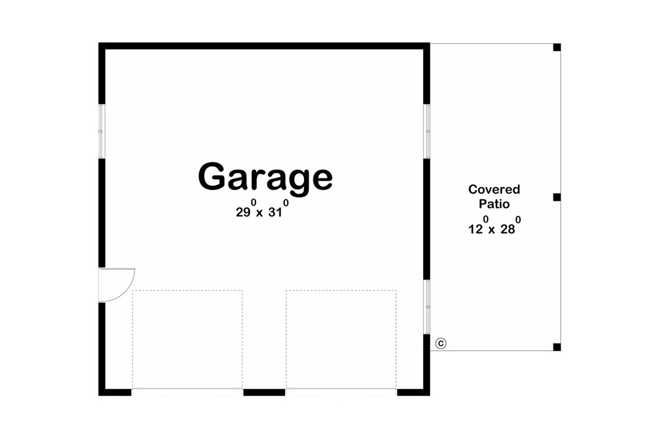 Farmhouse House Plan - Park Road 65874 - 1st Floor Plan