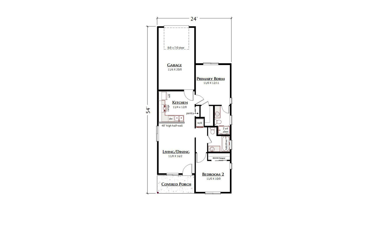 Modern House Plan - Juniper Two 30055 - 1st Floor Plan