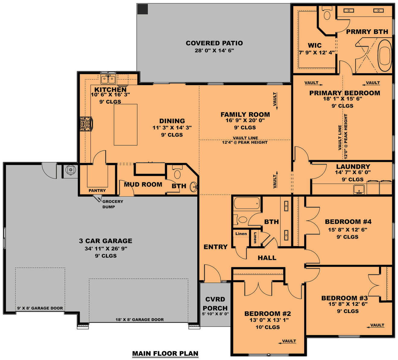 Contemporary House Plan - The Executive 23033 - 1st Floor Plan