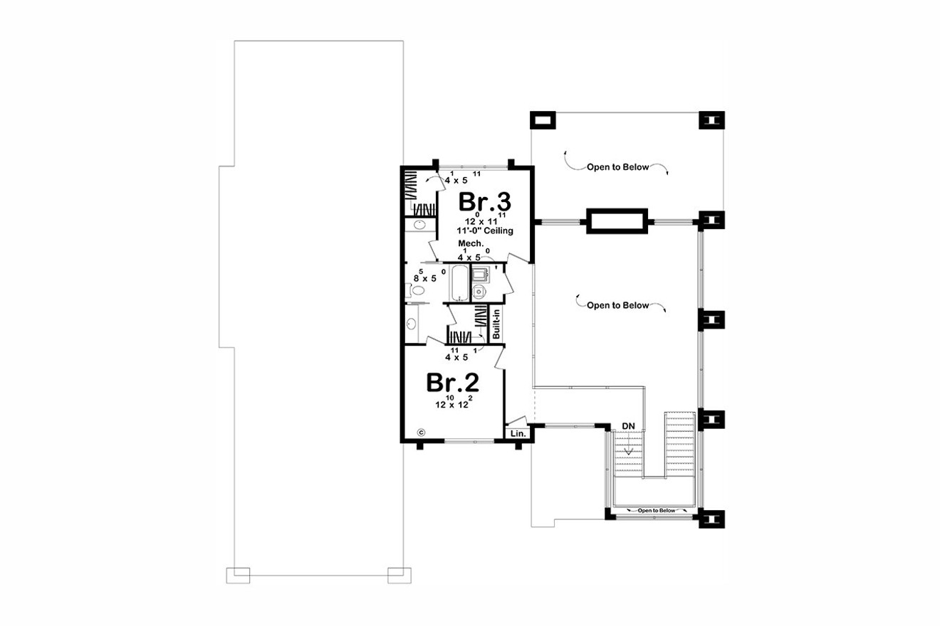 Contemporary House Plan - Maroon Bells 14096 - 2nd Floor Plan
