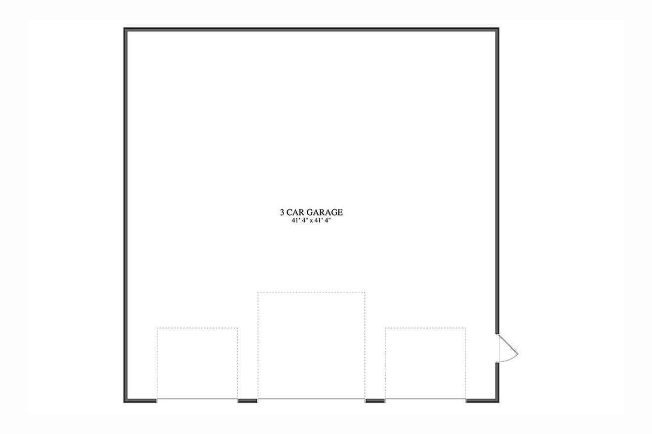 Traditional House Plan - Joyce Garage 95980 - 1st Floor Plan