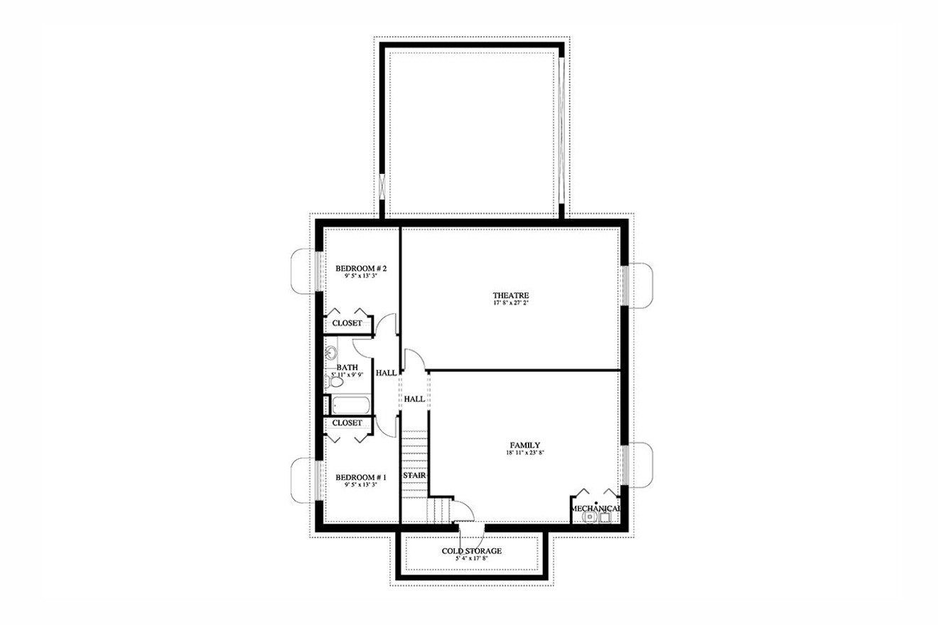 Cottage House Plan - Odobasic 41988 - Optional Floor Plan