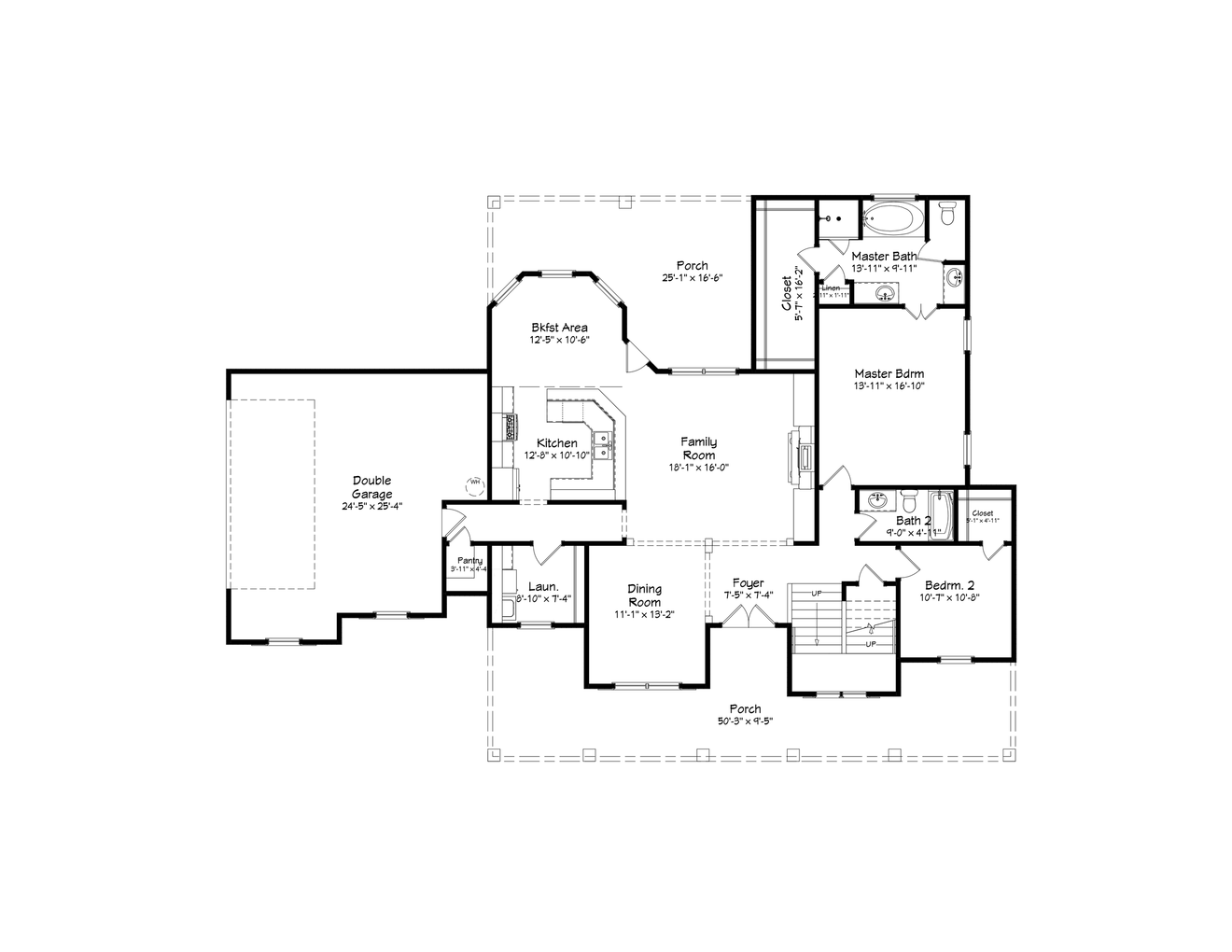 Farmhouse House Plan - 94577 - 1st Floor Plan