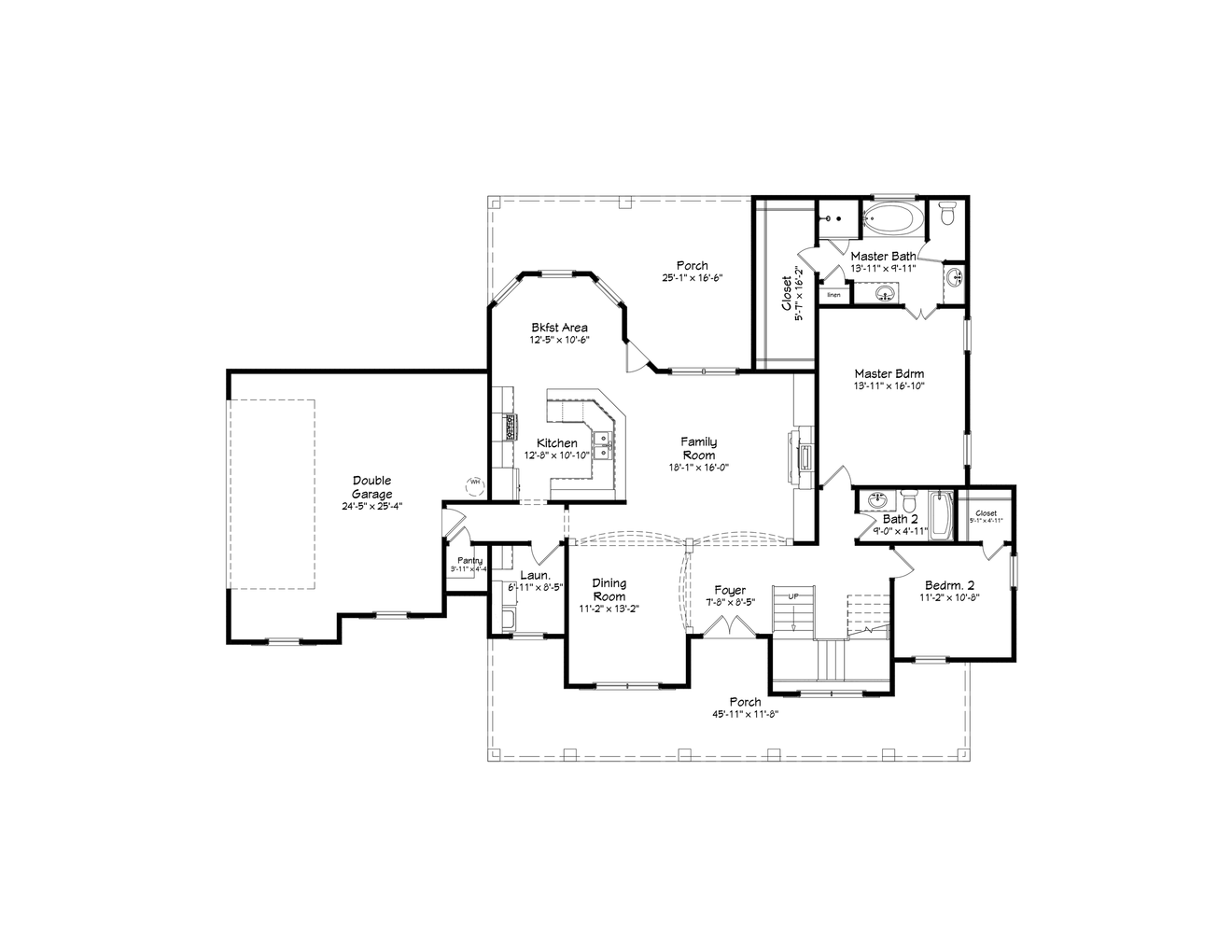 Farmhouse House Plan - 94577 - 1st Floor Plan