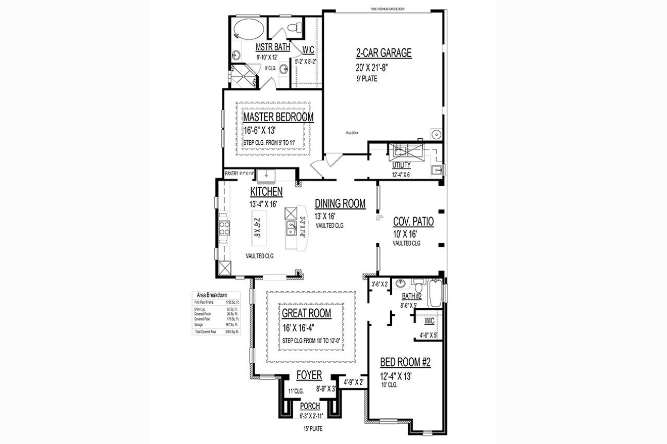 Mediterranean House Plan - 33944 - 1st Floor Plan