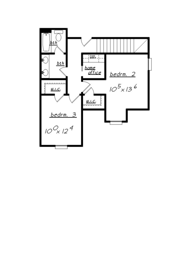 Country House Plan - 64222 - 2nd Floor Plan