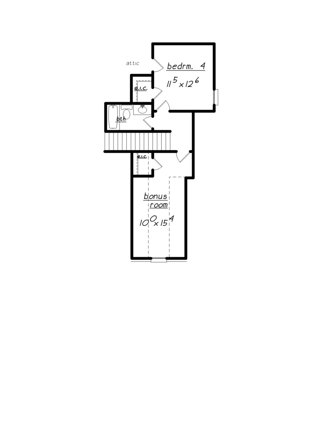 Traditional House Plan - 52048 - 2nd Floor Plan