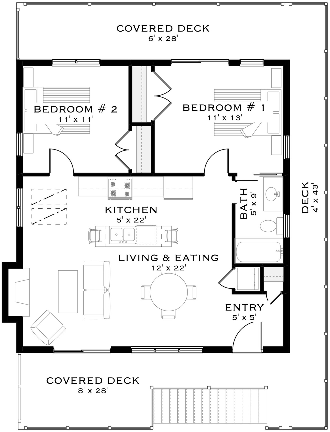 Secondary Image - Farmhouse House Plan - Maple View 82580 - 2nd Floor Plan
