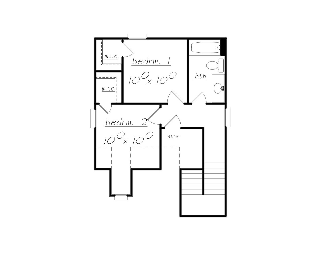 Cottage House Plan - 21345 - 2nd Floor Plan